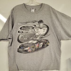 2XL Vintage Y2k 2003 NASCAR Matt Kenseth Racing Graphic Delta Tee Made In USA